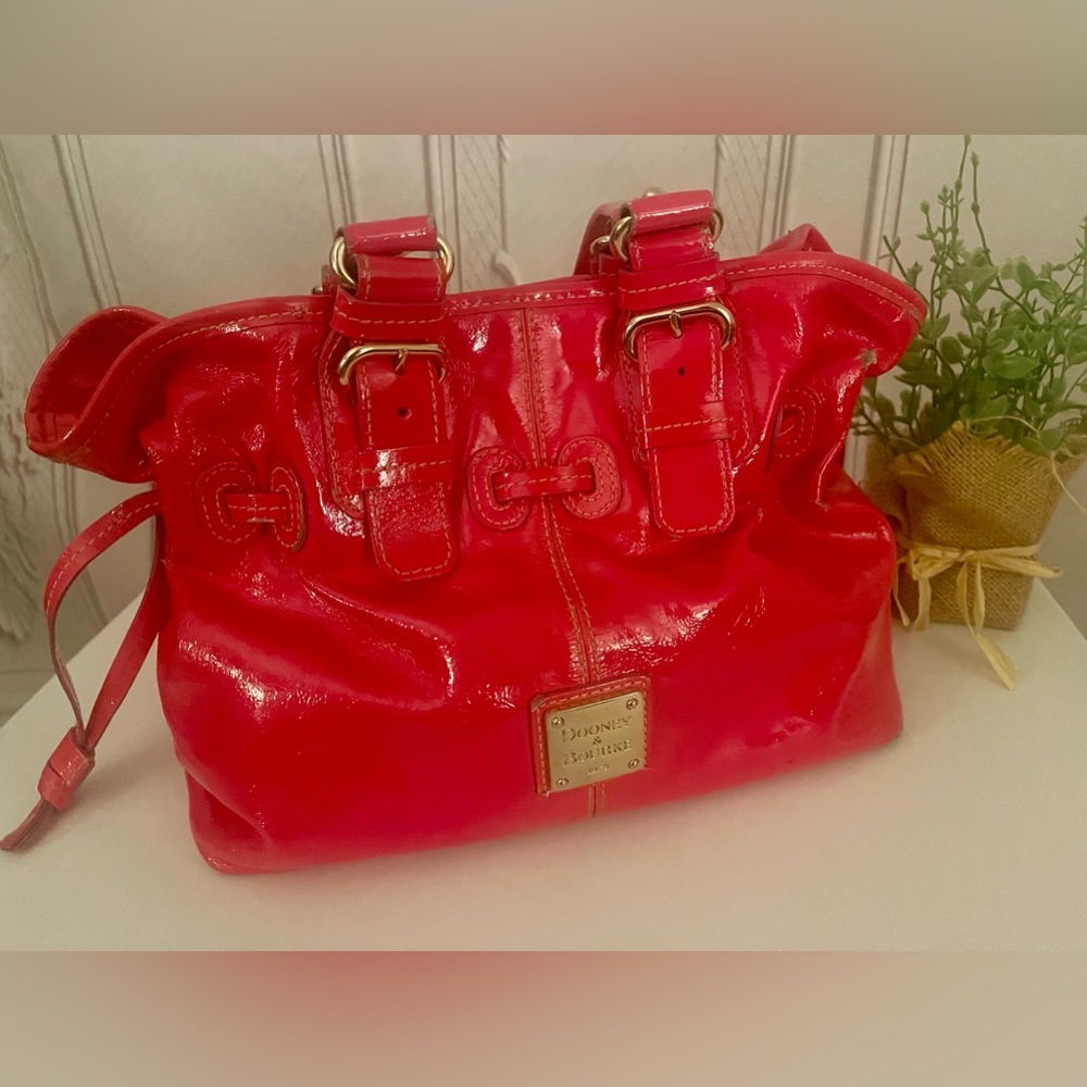 USED Dooney & Bourke Patten Leather Hot Pink